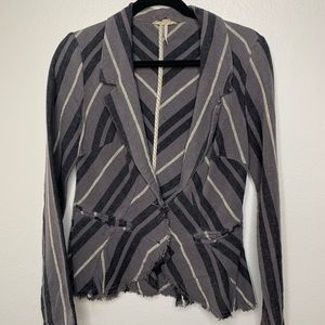 🌸Free people - grey and black blazer